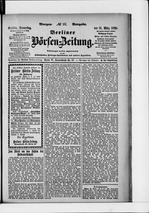 Berliner Börsen-Zeitung vom 31.03.1898