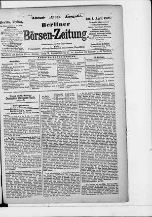 Berliner Börsen-Zeitung vom 01.04.1898