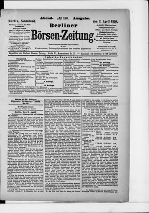 Berliner Börsen-Zeitung on Apr 2, 1898