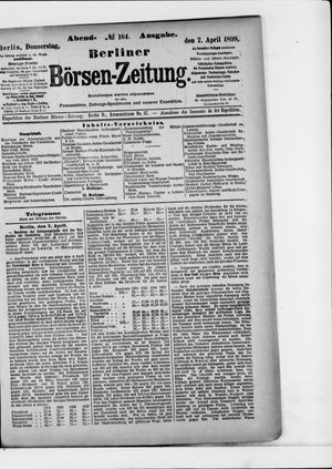 Berliner Börsen-Zeitung vom 07.04.1898