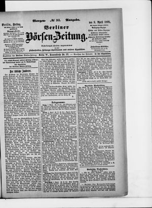 Berliner Börsen-Zeitung vom 08.04.1898