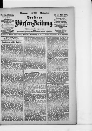 Berliner Börsen-Zeitung vom 13.04.1898