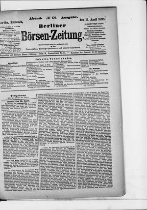 Berliner Börsen-Zeitung vom 13.04.1898