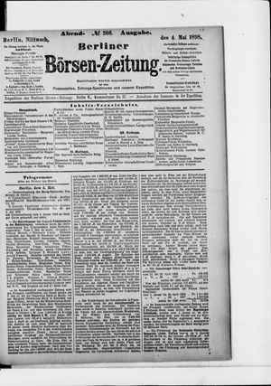 Berliner Börsen-Zeitung vom 04.05.1898