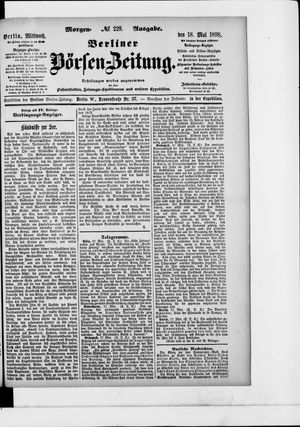 Berliner Börsen-Zeitung vom 18.05.1898