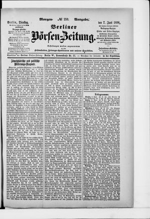 Berliner Börsen-Zeitung vom 07.06.1898