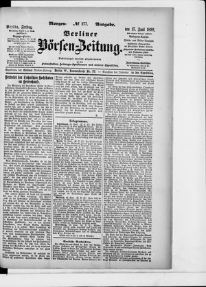 Berliner Börsen-Zeitung vom 17.06.1898