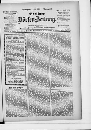 Berliner Börsen-Zeitung vom 25.06.1898