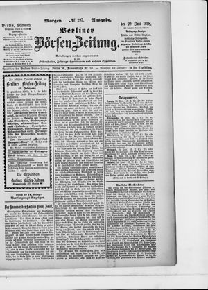 Berliner Börsen-Zeitung on Jun 29, 1898