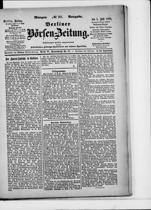 Berliner Börsen-Zeitung vom 01.07.1898