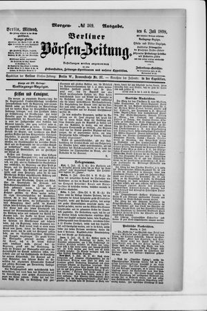 Berliner Börsen-Zeitung vom 06.07.1898
