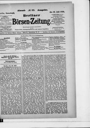 Berliner Börsen-Zeitung vom 16.07.1898
