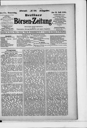Berliner Börsen-Zeitung vom 21.07.1898