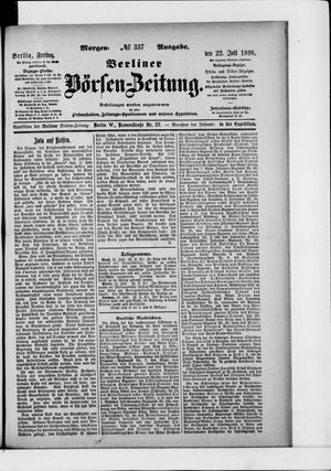 Berliner Börsen-Zeitung vom 22.07.1898