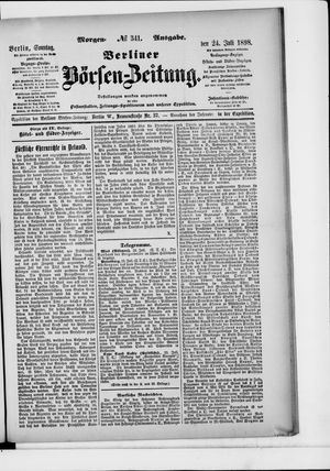 Berliner Börsen-Zeitung vom 24.07.1898