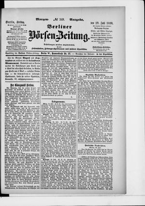 Berliner Börsen-Zeitung vom 29.07.1898