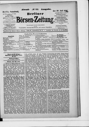 Berliner Börsen-Zeitung vom 30.07.1898