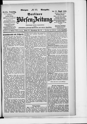 Berliner Börsen-Zeitung vom 11.08.1898