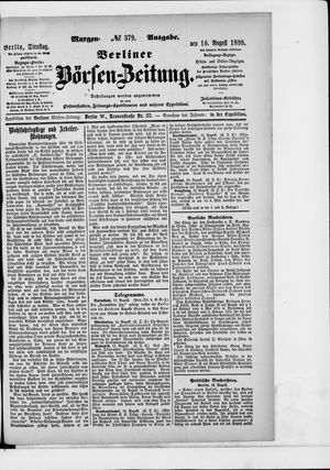 Berliner Börsen-Zeitung vom 16.08.1898