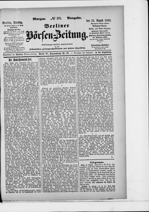 Berliner Börsen-Zeitung vom 23.08.1898