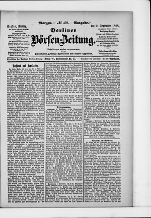 Berliner Börsen-Zeitung vom 02.09.1898