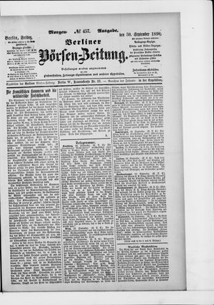Berliner Börsen-Zeitung vom 29.09.1898