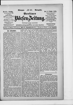 Berliner Börsen-Zeitung vom 04.10.1898
