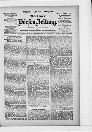 Berliner Börsen-Zeitung vom 05.10.1898