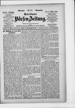 Berliner Börsen-Zeitung vom 08.10.1898