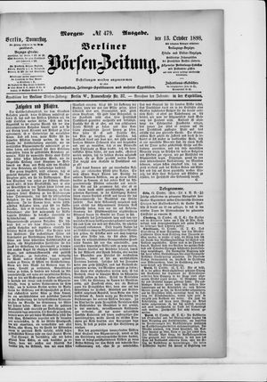 Berliner Börsen-Zeitung vom 13.10.1898