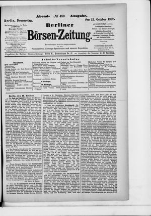 Berliner Börsen-Zeitung vom 13.10.1898
