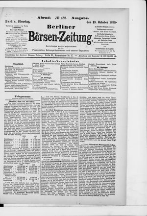 Berliner Börsen-Zeitung vom 18.10.1898
