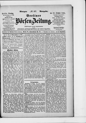 Berliner Börsen-Zeitung vom 23.10.1898