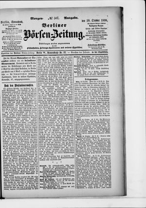 Berliner Börsen-Zeitung vom 29.10.1898