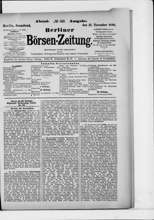 Berliner Börsen-Zeitung vom 12.11.1898
