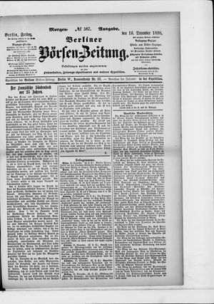 Berliner Börsen-Zeitung vom 16.12.1898