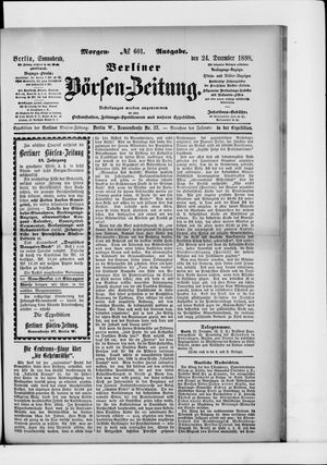 Berliner Börsen-Zeitung vom 24.12.1898