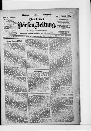 Berliner Börsen-Zeitung vom 01.01.1899