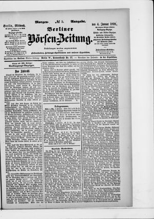 Berliner Börsen-Zeitung vom 04.01.1899