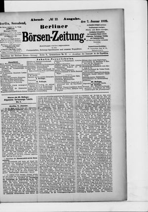Berliner Börsen-Zeitung vom 07.01.1899