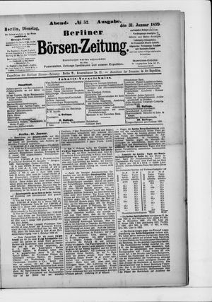 Berliner Börsen-Zeitung vom 31.01.1899