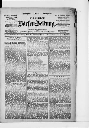 Berliner Börsen-Zeitung vom 01.02.1899