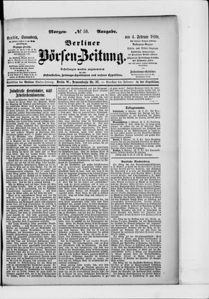 Berliner Börsen-Zeitung vom 04.02.1899