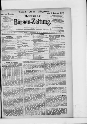 Berliner Börsen-Zeitung vom 06.02.1899