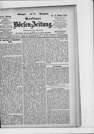 Berliner Börsen-Zeitung vom 12.02.1899