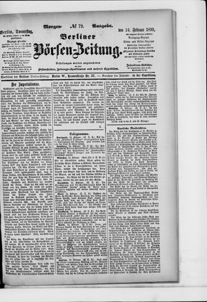 Berliner Börsen-Zeitung on Feb 16, 1899