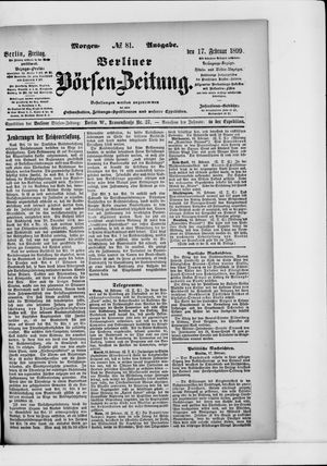 Berliner Börsen-Zeitung vom 17.02.1899