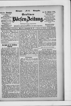 Berliner Börsen-Zeitung vom 25.02.1899