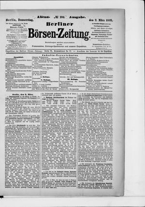 Berliner Börsen-Zeitung vom 02.03.1899