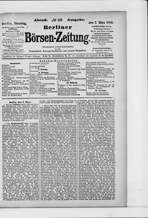 Berliner Börsen-Zeitung vom 07.03.1899